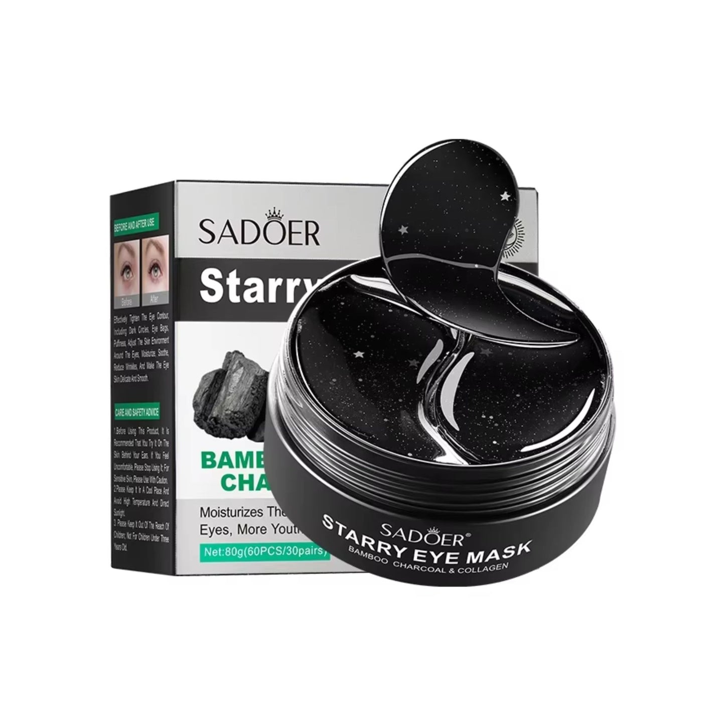 Parches para Ojeras Bamboo Charcoal Sadoer SD93981